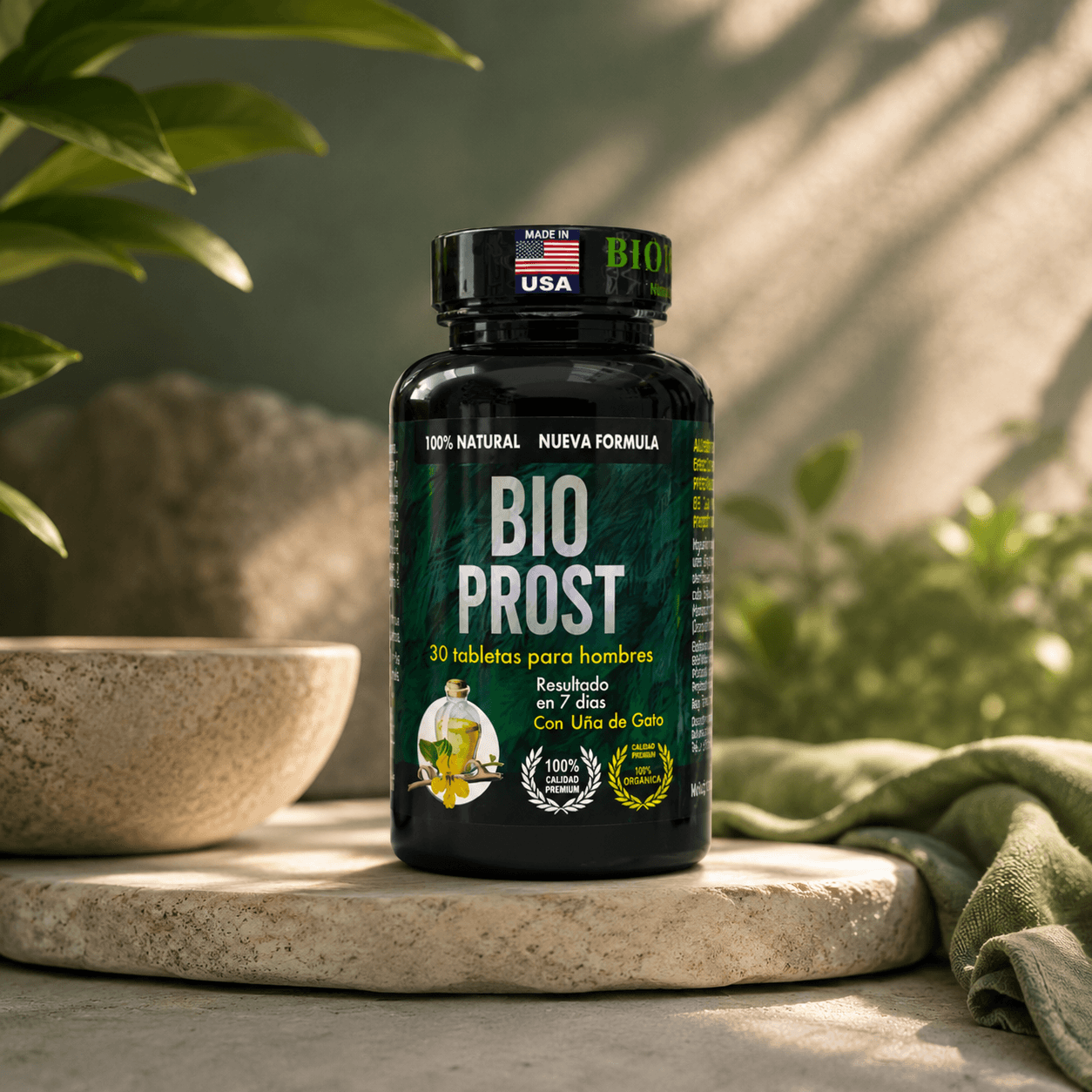 Bio Prost como parte de una rutina de cuidado masculino.