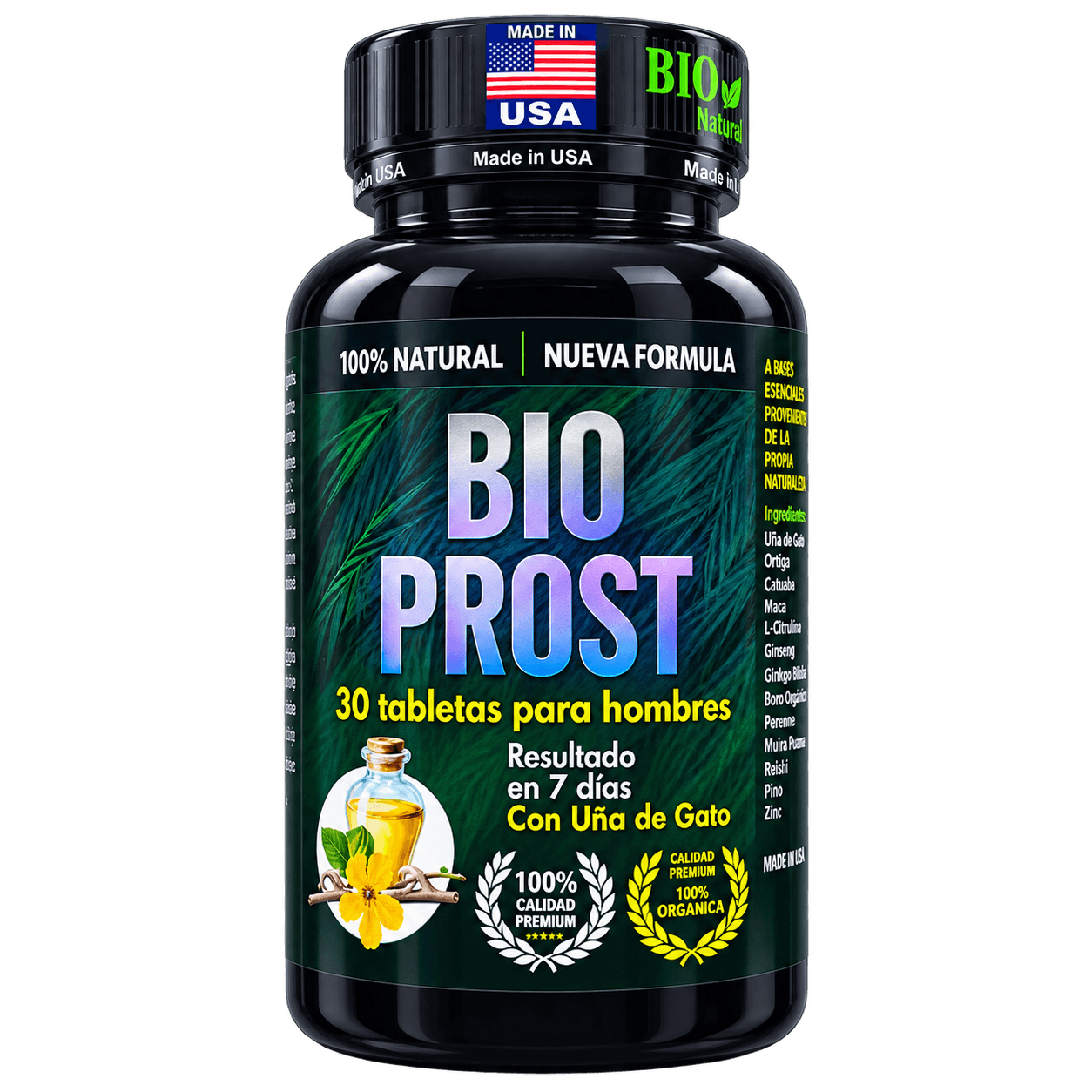 Frasco Bio Prost de 30 tabletas.